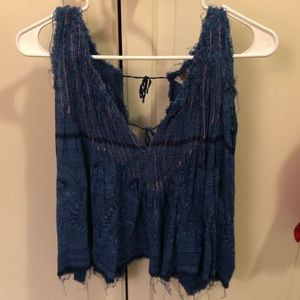 Free People tie back tank top